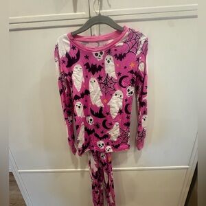Little Sleepies Pink Ghost and Bat Pajama Set